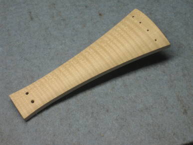 Tailpiece for Baroque Violin flamed maple