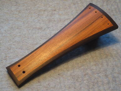 Tailpiece for Baroque violin Ebony and Rosewood