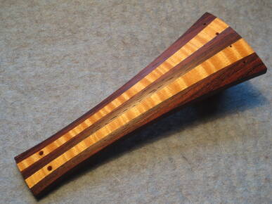 Tailpiece for Baroque violin Maple and Rosewood