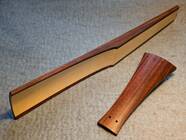 Set of tailpiece and fingerboard Baroque...