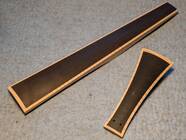 Set of tailpiece and fingerboard Baroque...